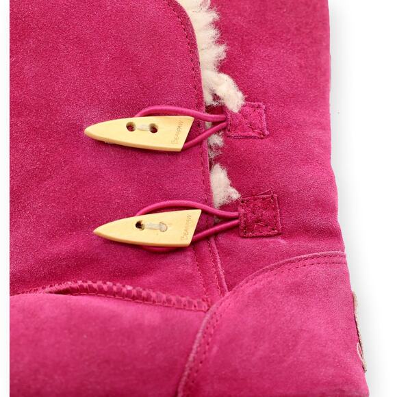 Bearpaw Pink Shearling Leather Womens Winter Boots 7 - Picture 13 of 13